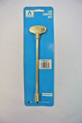 Blue Flame Log Lighter Key Universal NKY.8.BR 8'' Length, 1/4'' / 5/16'' Socket