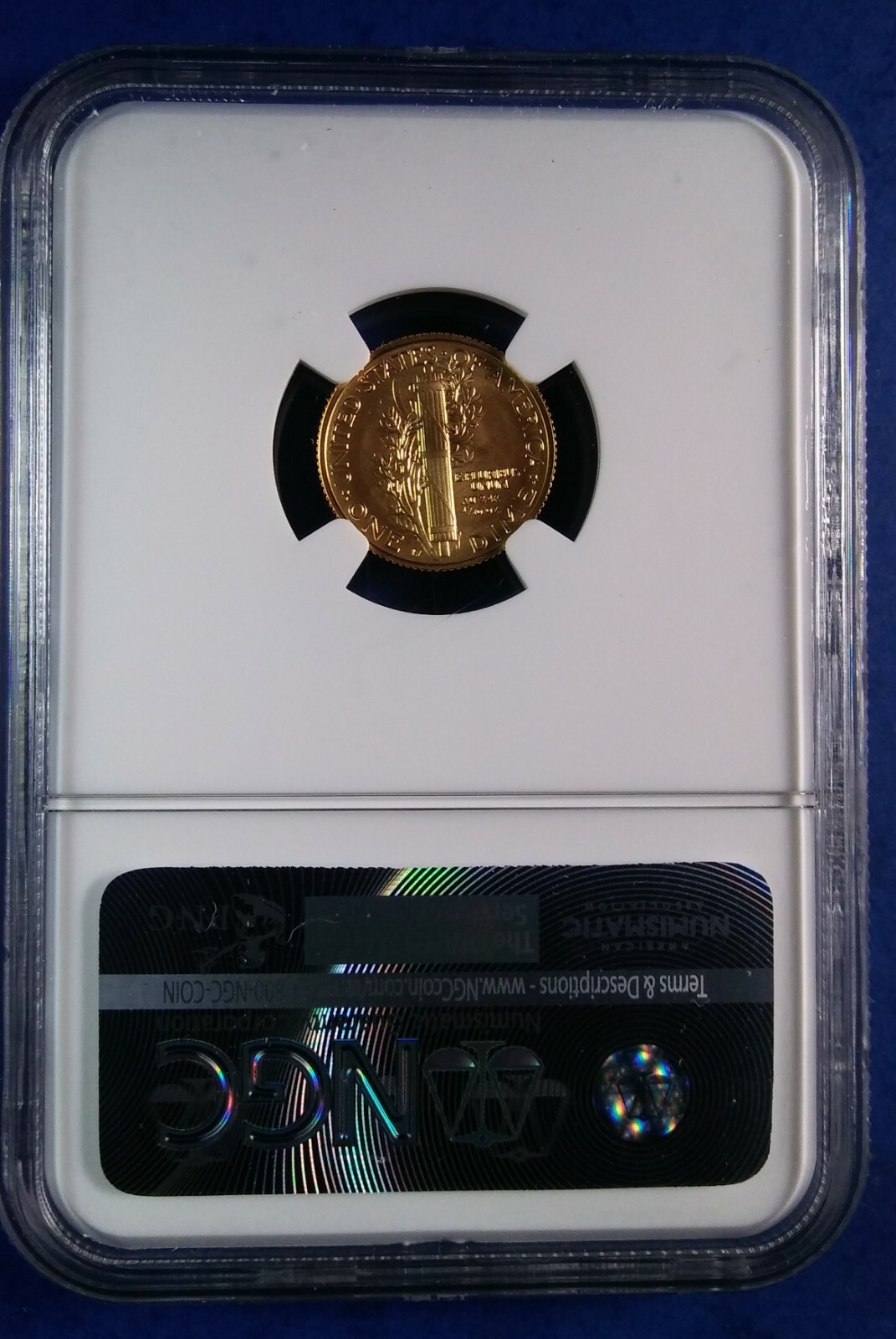 2016 W Gold Mercury Dime 1/10 oz NGC SP70 Early Releases 100th Anniversary+OGP