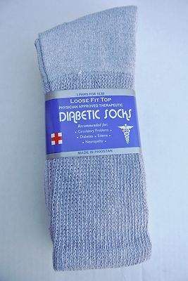 3 Pairs Diabetic CREW circulatory Socks Health Men s & Women's  Cotton ALL SIZE
