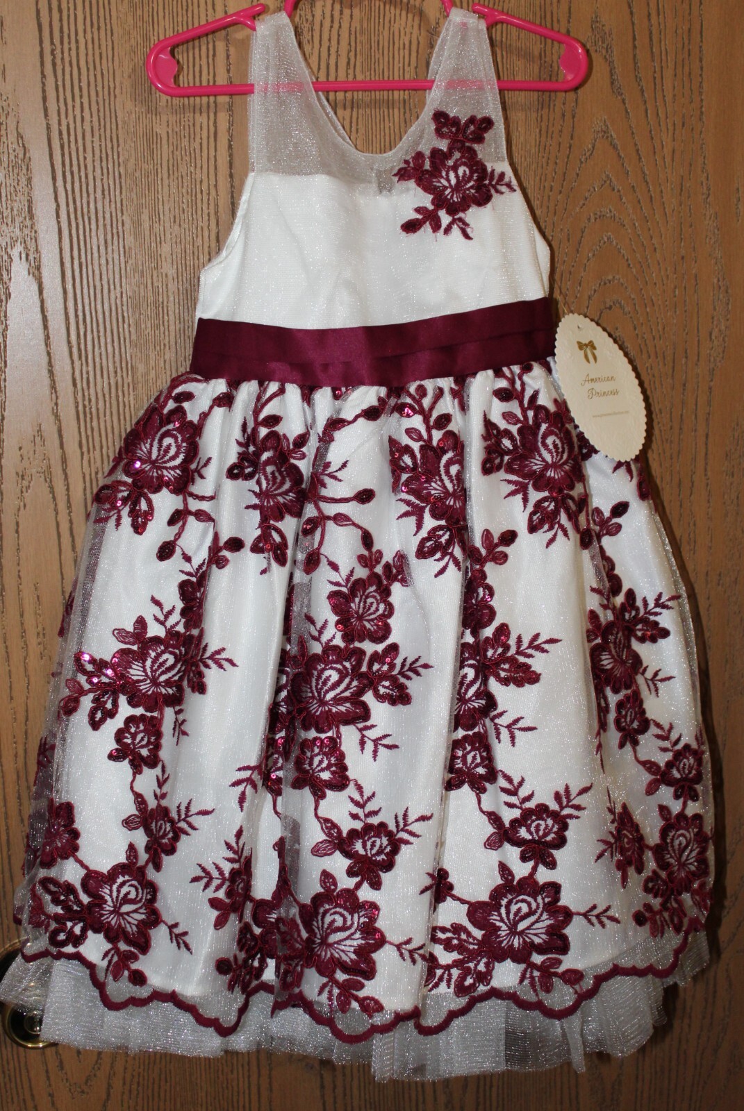 American Princess - Embroidery Detail Midi Dress - Size 6