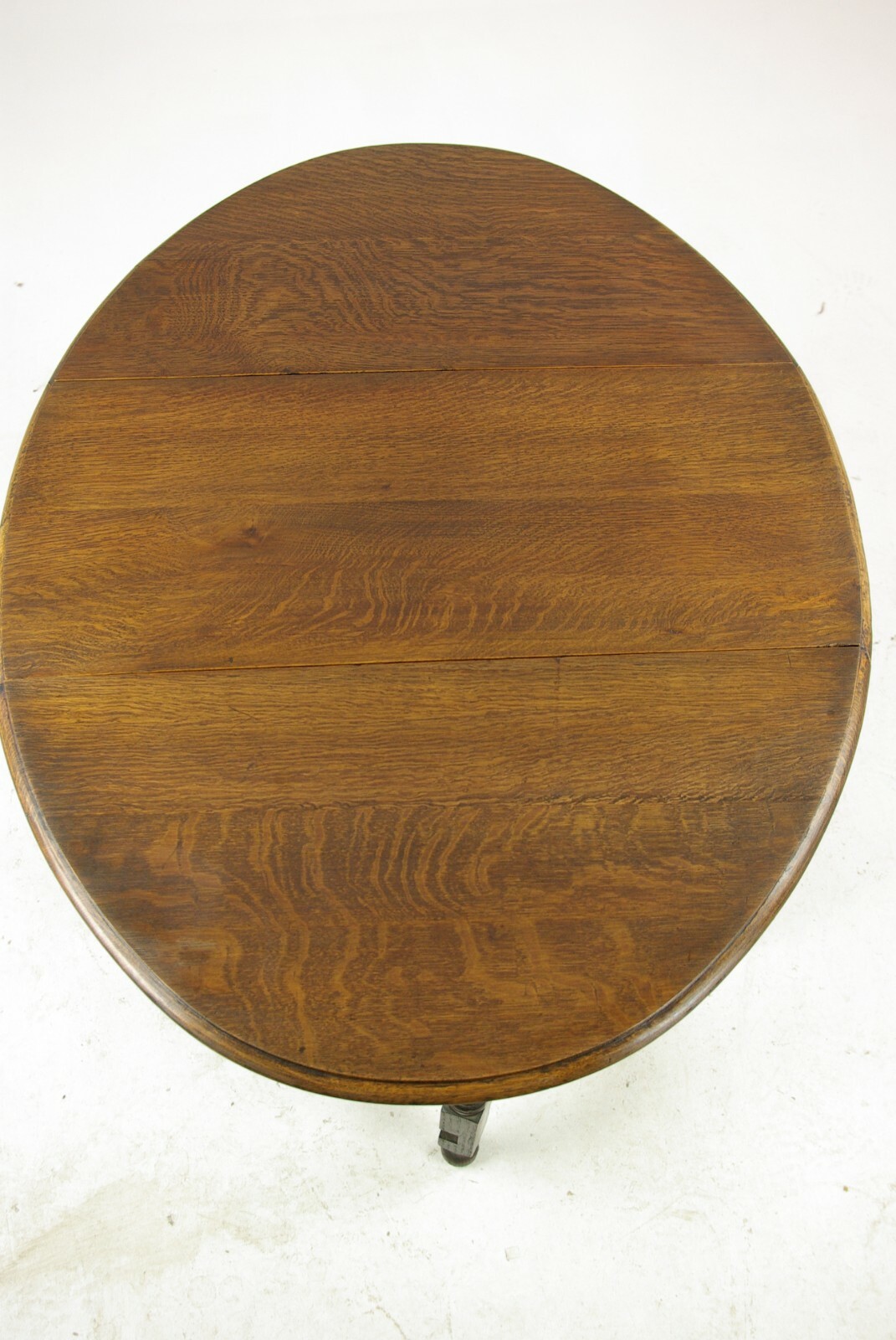 Antique Gateleg Table, Barley Twist Oval Drop Leaf Table, Scotland 1920s, B1159
