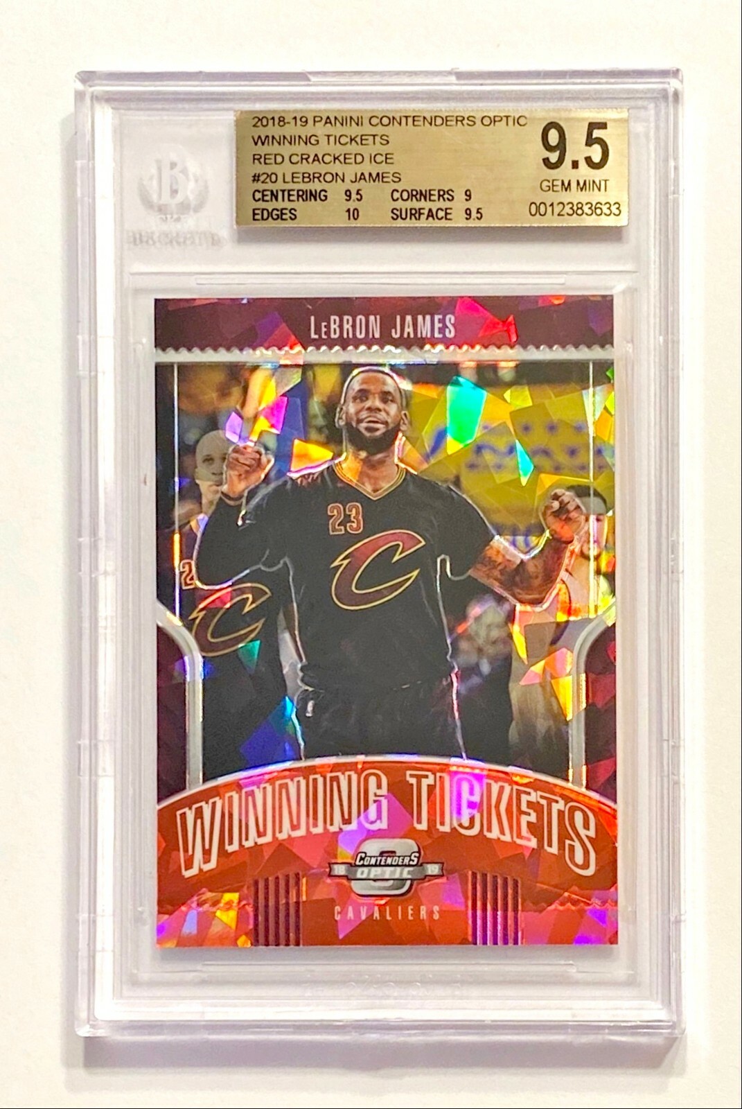 Lebron James 2018 Contenders Optic RED