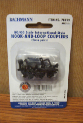 BACHMANN HO Scale International Style Hook-And-Loop Couplers #78979