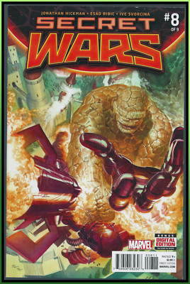 SECRET WARS #8 (2016) THANOS VS GOD EMPEROR DOOM MCU AVENGERS KEY 1ST PRINT NM