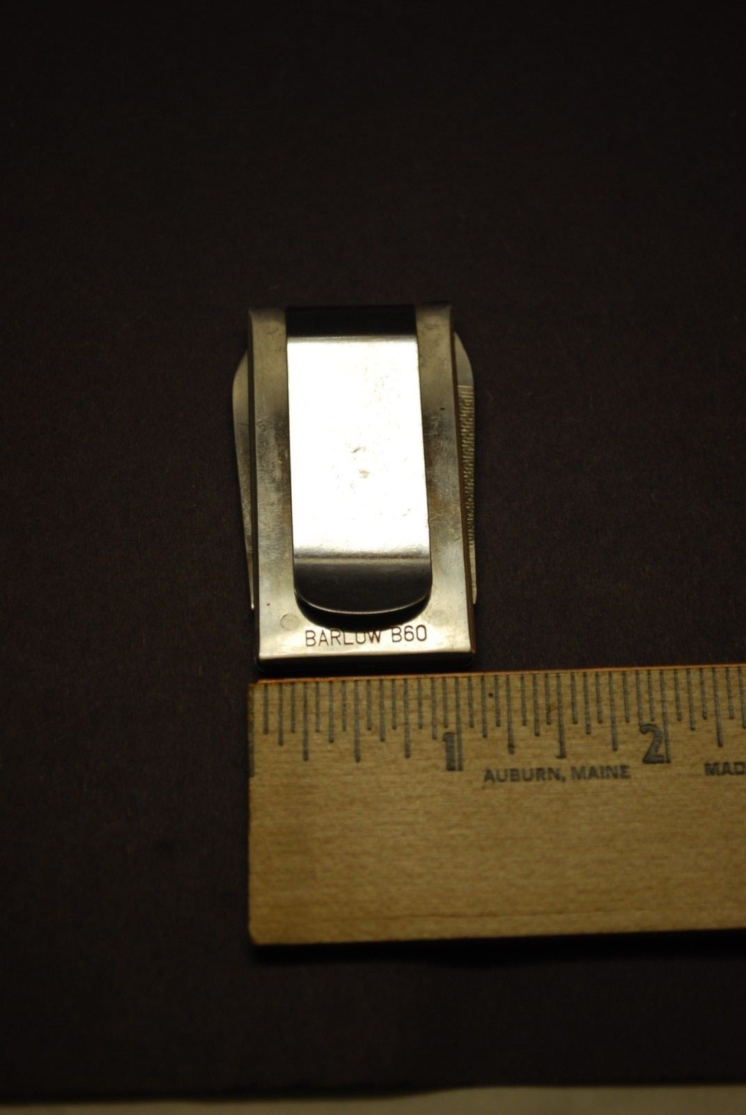 VINTAGE BARLOW B60 MONEY CLIP KNIFE; Newton Manufacturing Company, Newton Iowa