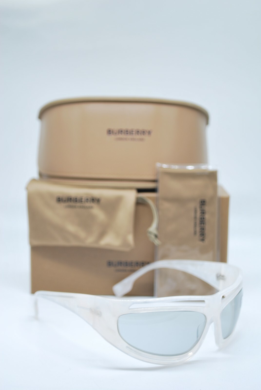 NEW BURBERRY B 4342 3886/87 IVORY MADREPERLA GREY AUTHENTIC