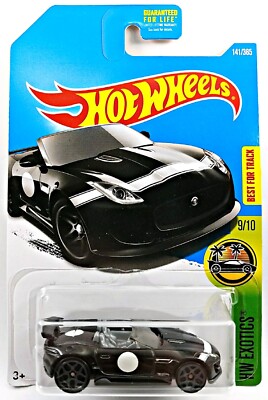 Hot Wheels 2017 #141 HW Exotics '15 Jaguar F-Type Project 7 Black 1:64 DVB12
