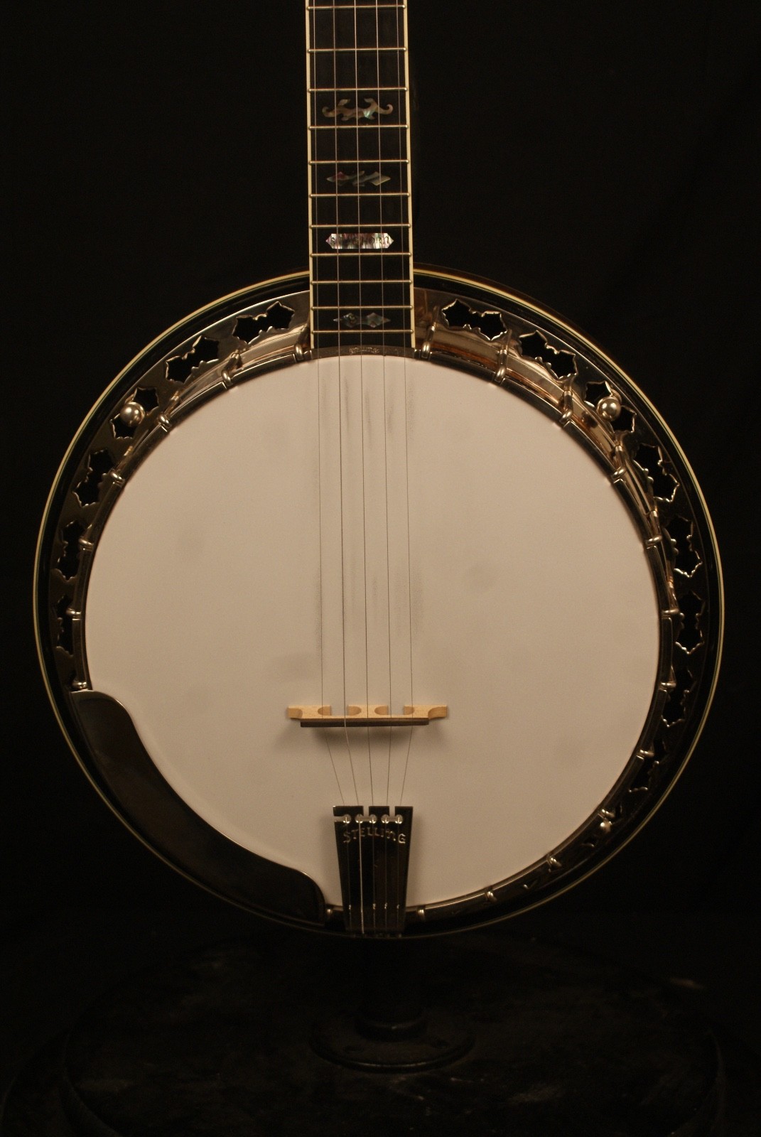 1999 Stelling Staghorn 5 string Banjo Near Mint w original brochure +Hard Case