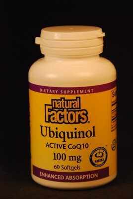 Natural Factors Ubiquinol Active CoQ10 100mg 60 Softgels