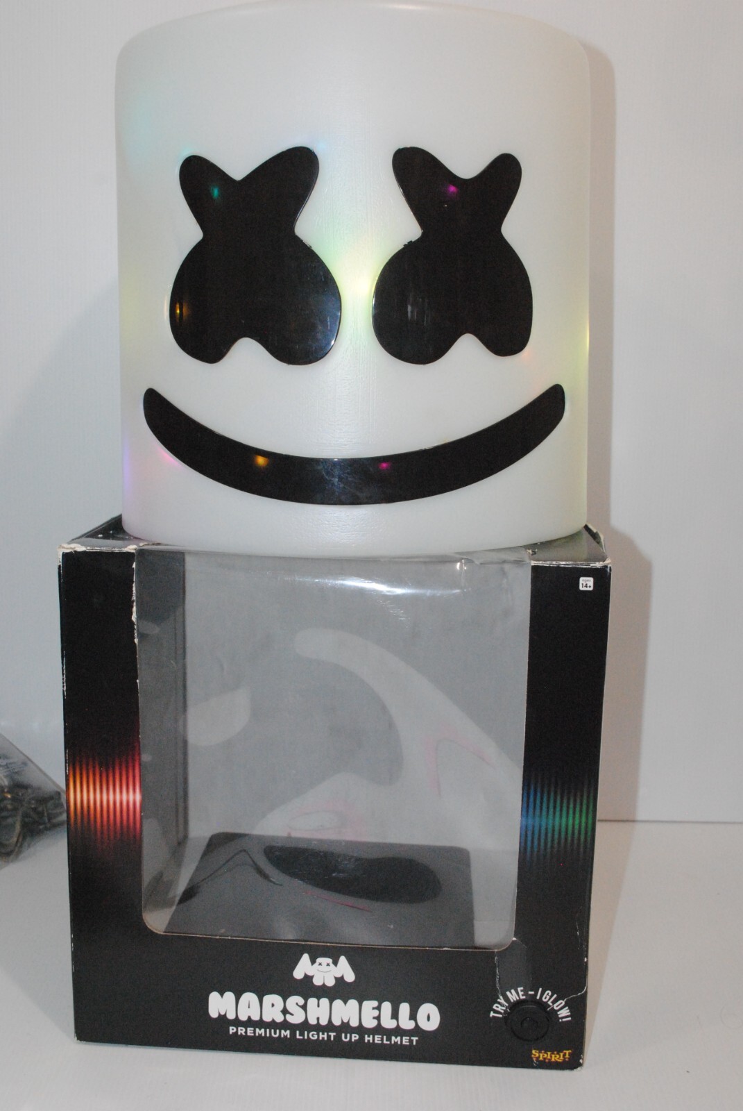 DJ Marshmello Premium Light Up LED Adjustable Helmet  Halloween
