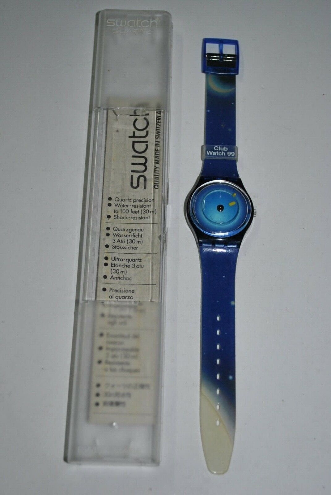 1999 Swatch watch GZ160 SPACE DREAMS STANDARD GENT VINTAGE 1999 Swatch watch GZ160 SPACE DREAMS STANDARD GENT VINTAGE