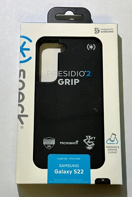 NEW Speck Presidio Grip Case for Samsung Galaxy S22 (6.1'') Black