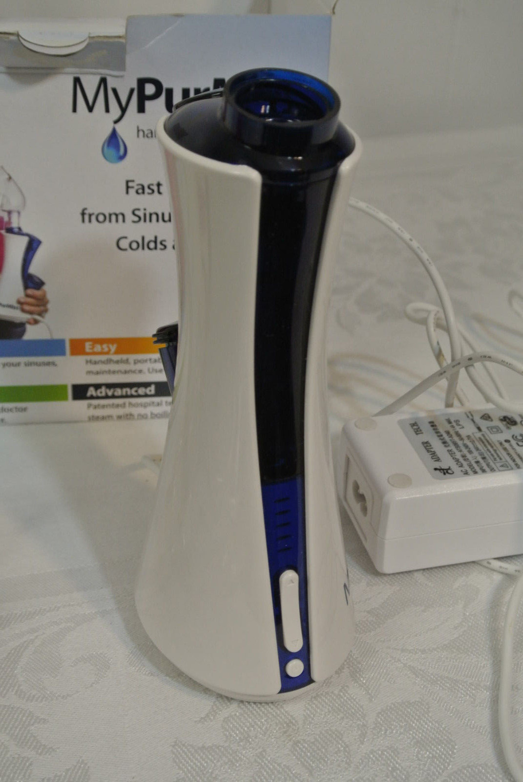 MINTY! MyPurMist Handheld Steam Inhaler - Natural Relief from Cold & Allergies