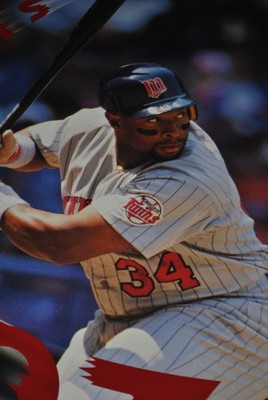 VINTAGE # 4264 POSTER KIRBY PUCKETT SLAPSHOT MINNESOTA TWINS