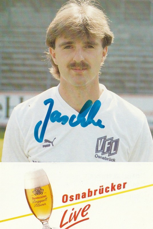 Ak Autogrammkarte Von 1988 - Paul Jaschke - Vfl OsnabrÃ¼Ck