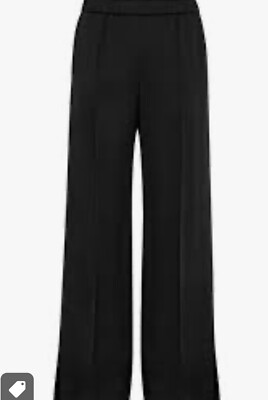 £600 Auth Jil Sander Trousers, Heavy Fluid Satin Pants, Dark Navy 38/10