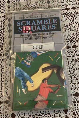 1999 Dazzle Inc Scramble Squares Golf Puzzle 9 Pieces Ages 4 and Up Challenging