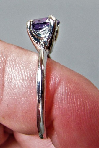 Amethyst/Purple Birthstone Ring Jewelry 925 Silver EP Size 4 1/2  R-012