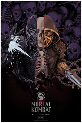 Mortal Kombat Poster MONDO Oliver Barrett - SDCC 2021 - SOLD OUT!!