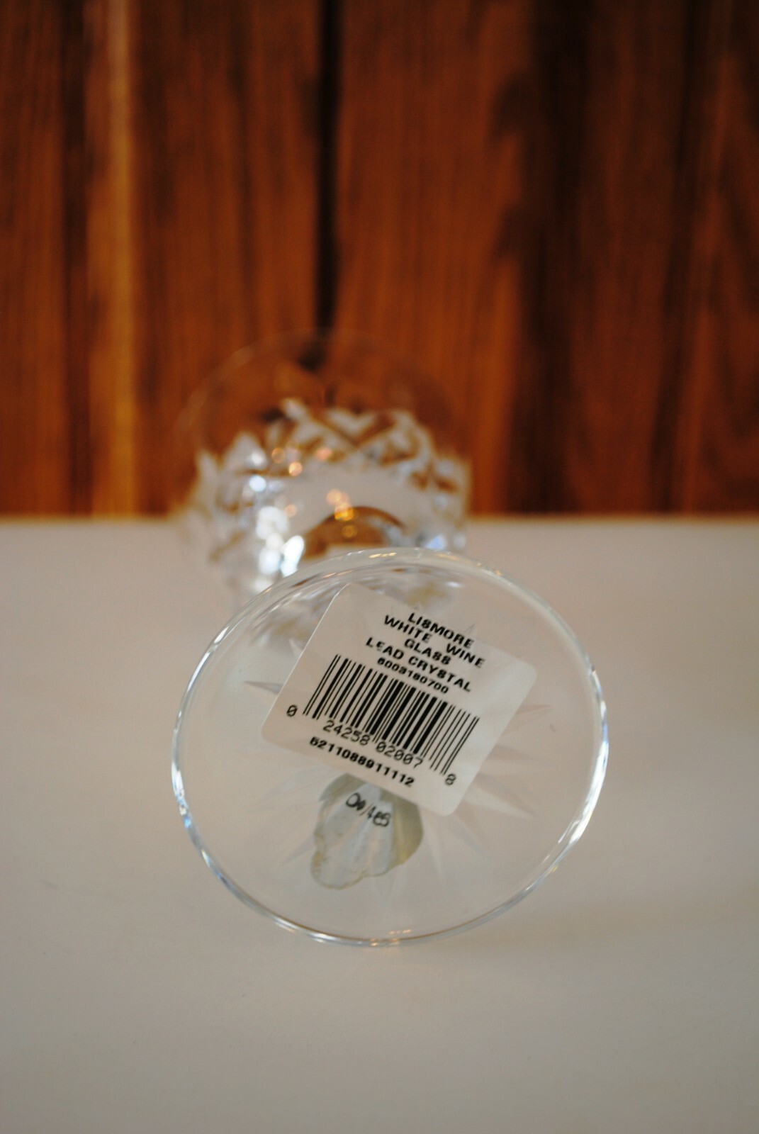 Lismore Waterford Crystal WHITE WINE glass new