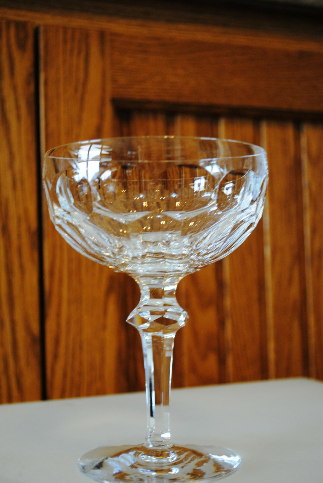 Vtg Curraghmore Waterford Crystal CHAMPAGNE TALL SHERBET  old mark 13 Avail