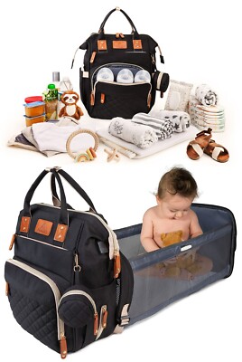 BULK DEAL- Box of 6 -Aliden Diaper backpack -Black (selling at cost)