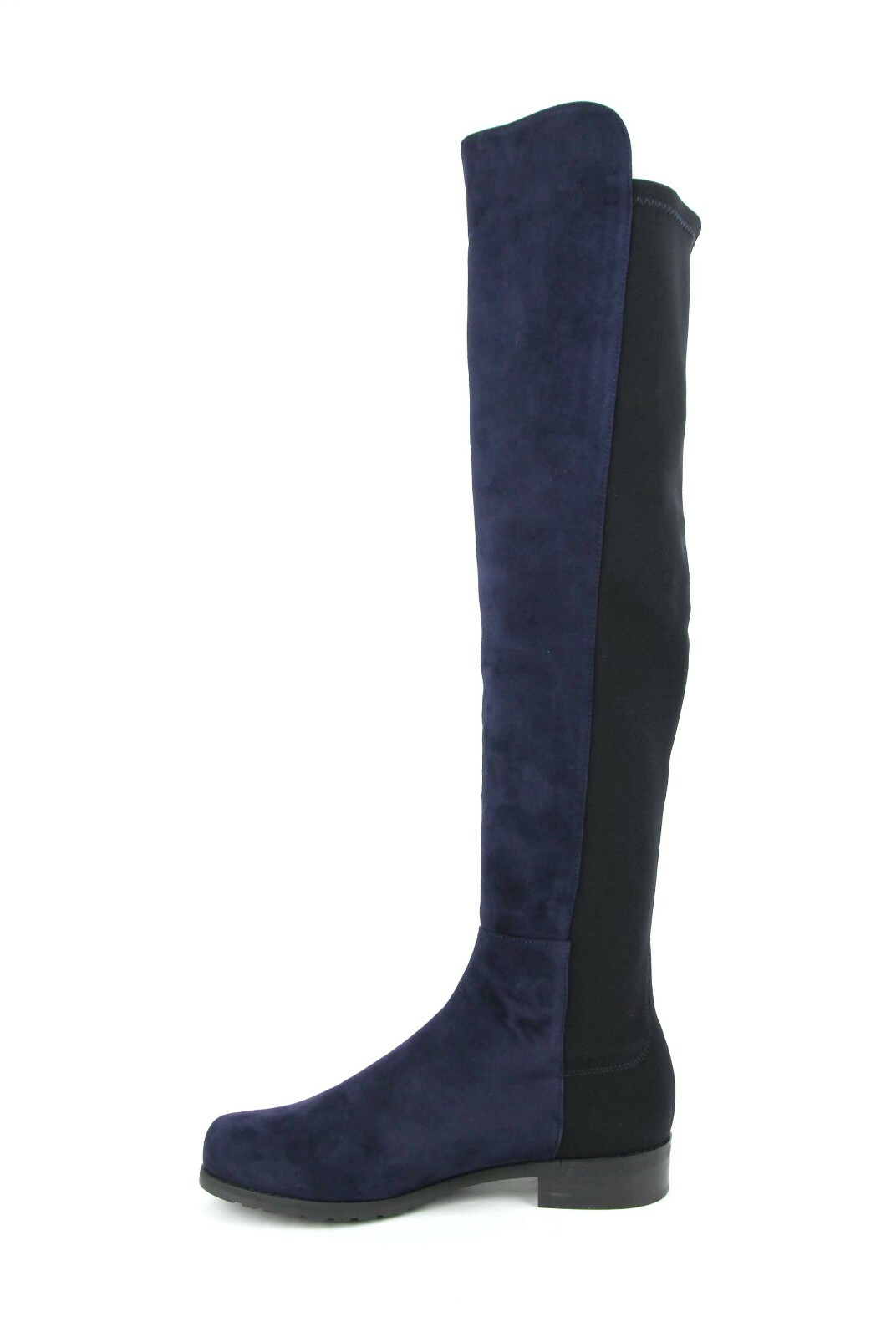 Pre-owned Stuart Weitzman $695  5050 Nice Blue Suede Knee Boot With Elastic Back