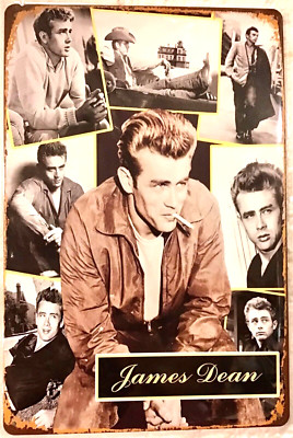TIN SIGN new 8x12 Movie star Hollywood celebrity James Dean rebel famous C25