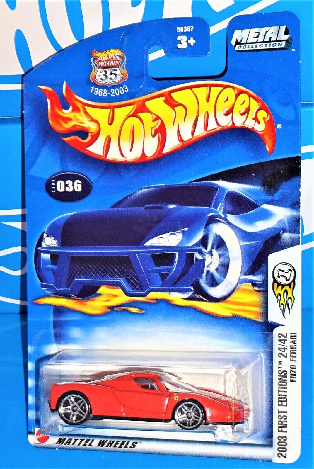 Hot Wheels 2003 First Editions #036 Enzo Ferrari Red w/ PR5s Hot Wheels 2003 First Editions #036 Enzo Ferrari Red w/ PR5s