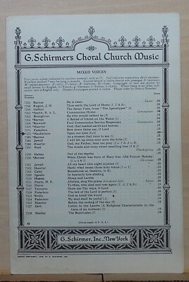 Open Our Eyes - 1940 sheet music - mixed voices (4 parts) version, religious