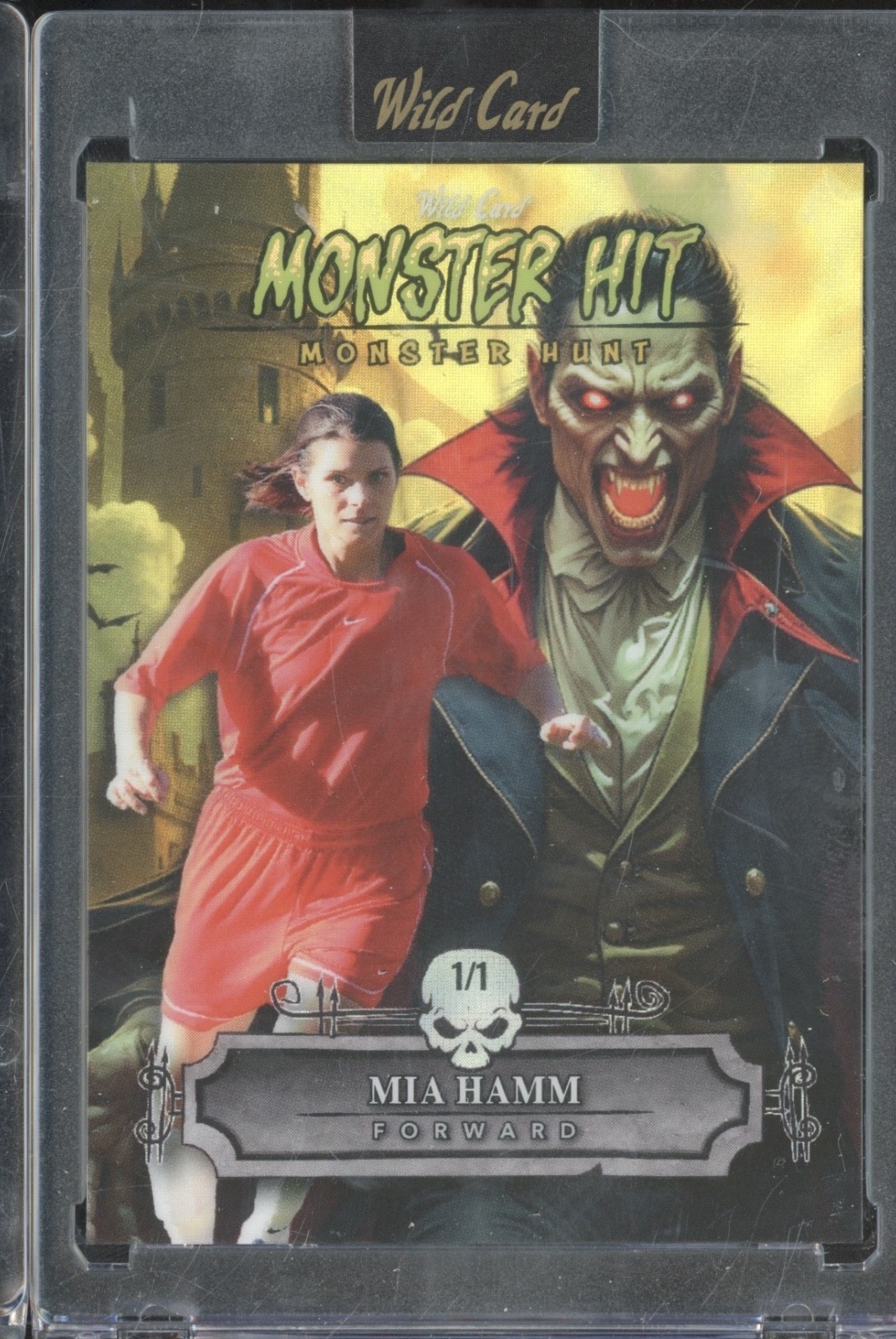 2025 Wild Card Hunt Monster Hit Yellow Lava Mia Hamm 1/1