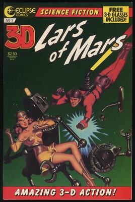 Lars of Mars 3D Comic w/ Glasses Eclipse Third Dimension Martian Science Fiction