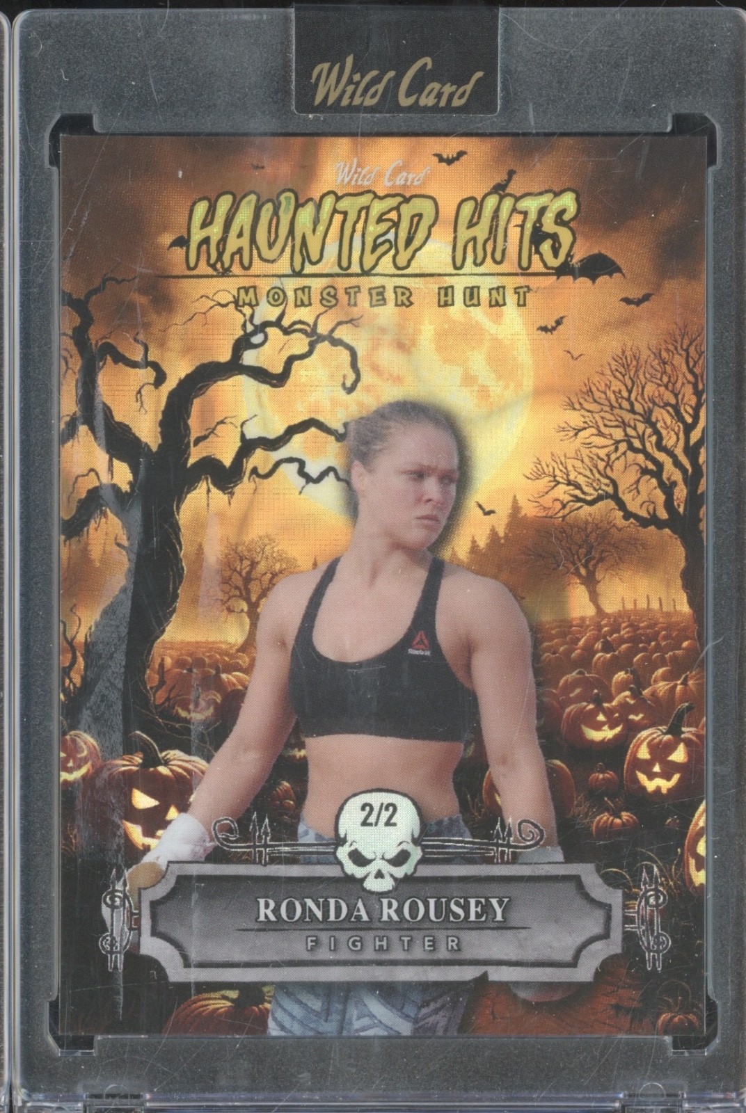 2025 Wild Card Monster Hunt Haunted Hits Yellow Lava Ronda Rousey 1/1
