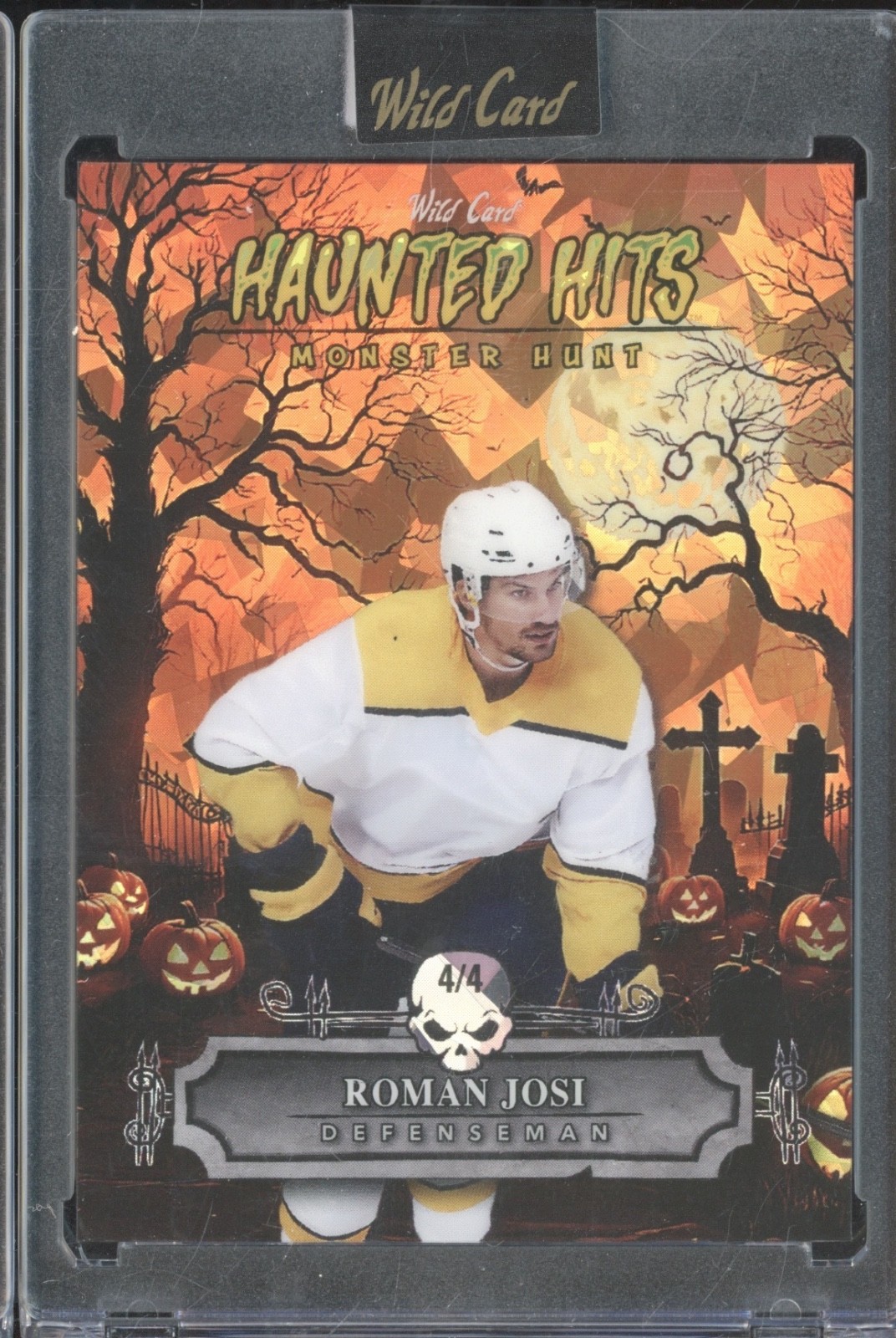 2025 Wild Card Monster Hunt Haunted Hits Orange Crystal Roman Josi 3/3