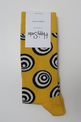 Happy Socks Men's Classic Crew Sock, Shoe Size 10 - 13 Soft Cotton 1 Pack 