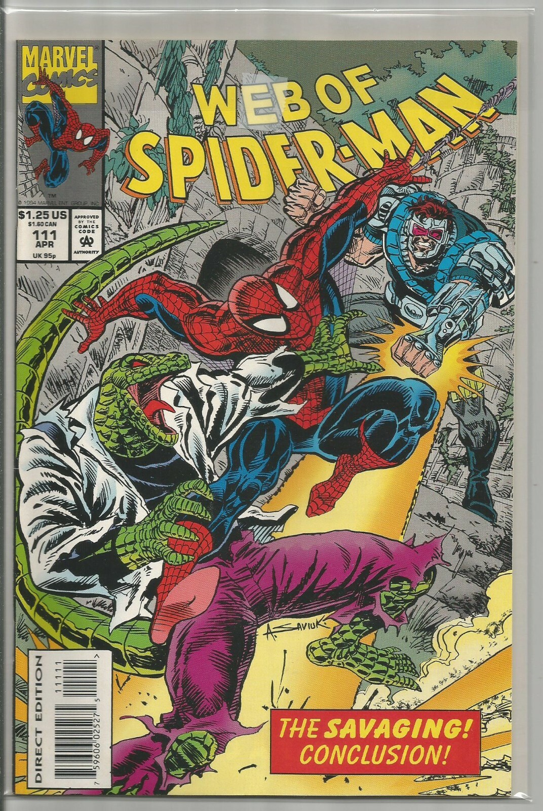 WEB OF SPIDER-MAN #111 APRIL 1994 VERY FINE/NEAR MINT