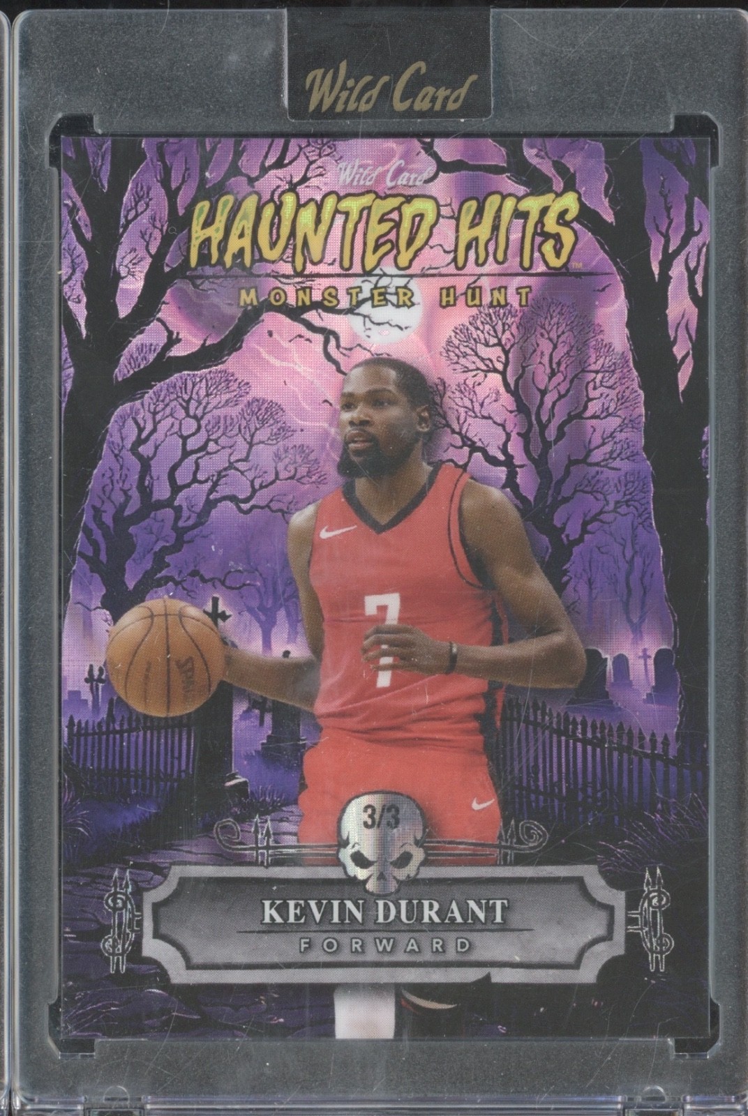 2025 Wild Card Monster Hunt Haunted Hits Purple Lava Kevin Durant 3/3