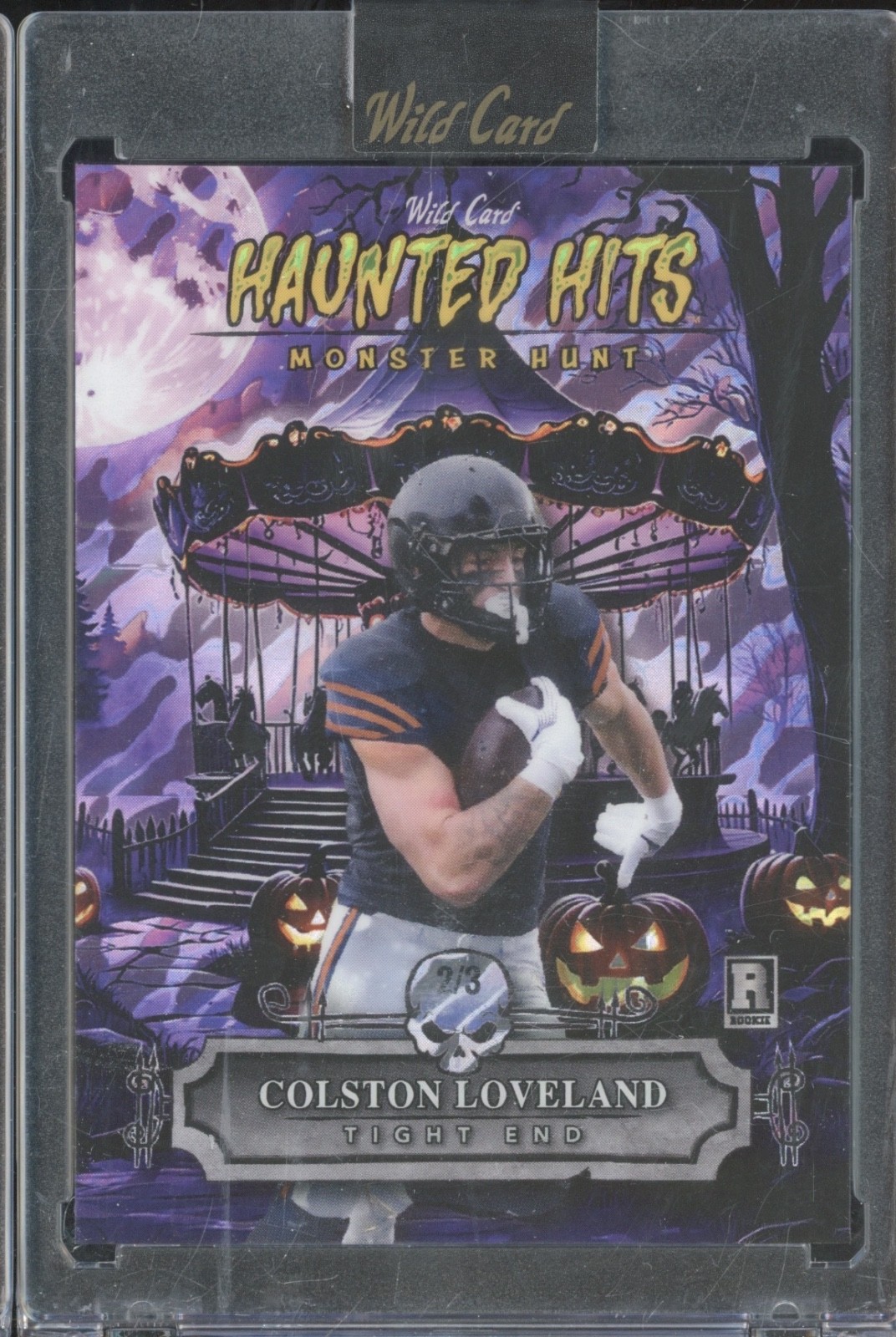 2025 Wild Card Monster Hunt Haunted Hits Purple Colston Loveland RC Rookie 2/3