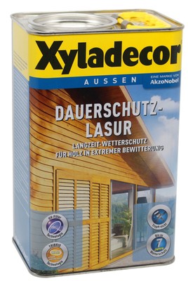 Xyladecor Dauerschutzlasur eiche hell 4L Holzschutz Holzlasur Lasur