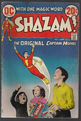 SHAZAM! #2 DC 1973 RE-INTRO MR. MIND & TAWNY C.C.BECK ART INFINITY PHOTO CVR FN-