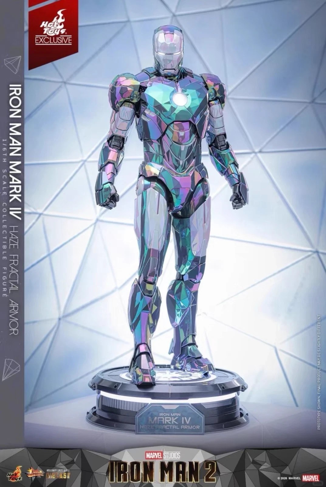 New Hot Toys MMS855D79 Iron Man Mark 4 HAZE FRACTAL ARMOR Color