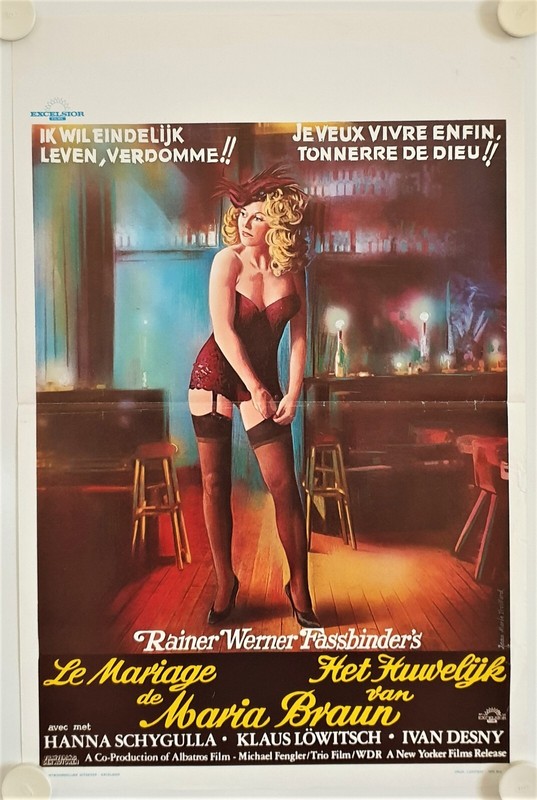 Affiche CinÃ©Ma Mariage De Maria Braun 1978 Fassbinder Schygulla - 40x60