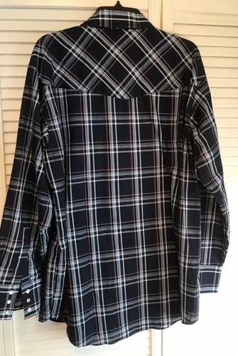 Lot Of 2 Ely Cattleman/Plains Western Shirts Sz XL Pearl Snap Short/Long Sleeve