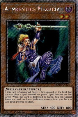 Yu-Gi-Oh! Apprentice Magician RA03-EN124 Platinum Secret Rare 1st Edition NM