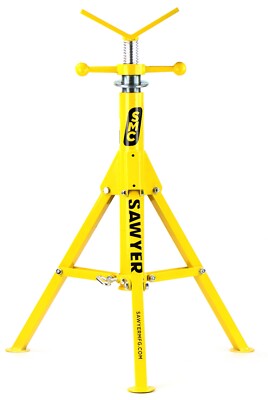 Sawyer Folding V Head Pipe Stand 28'' to 52'' 2500 lb Capacity