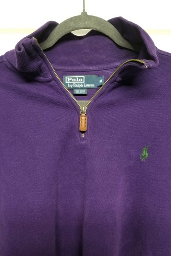 Vintage Polo Ralph Lauren Mens 1/4 Zip Sweatshirt Purple Vintage Polo Ralph Lauren Mens 1/4 Zip Sweatshirt Purple
