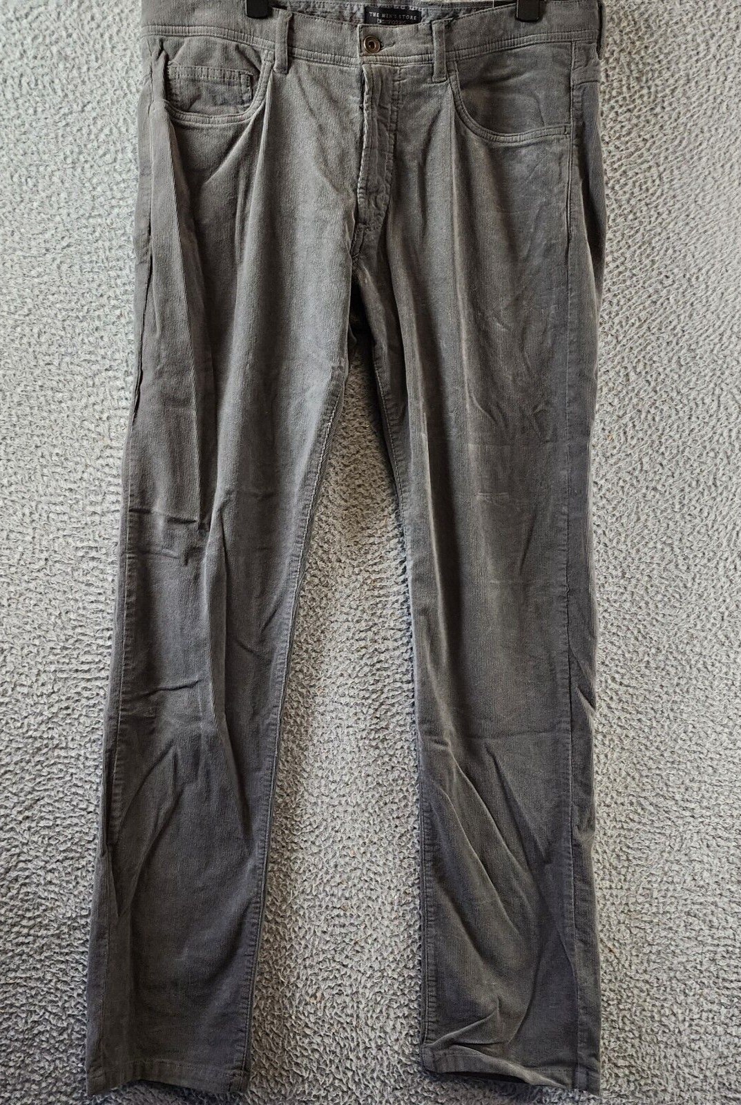 's Store At Bloomingdale's Slim Fit Corduroy Jeans 34wx34l Gray 5-pocket+