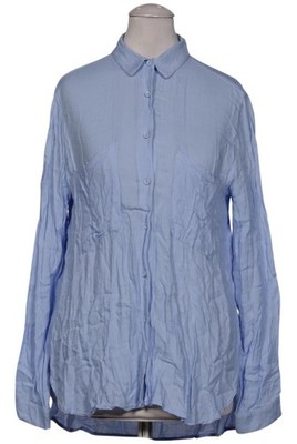 MANGO Bluse Damen Oberteil Hemd Hemdbluse Gr. XS Hellblau #iw6qimh