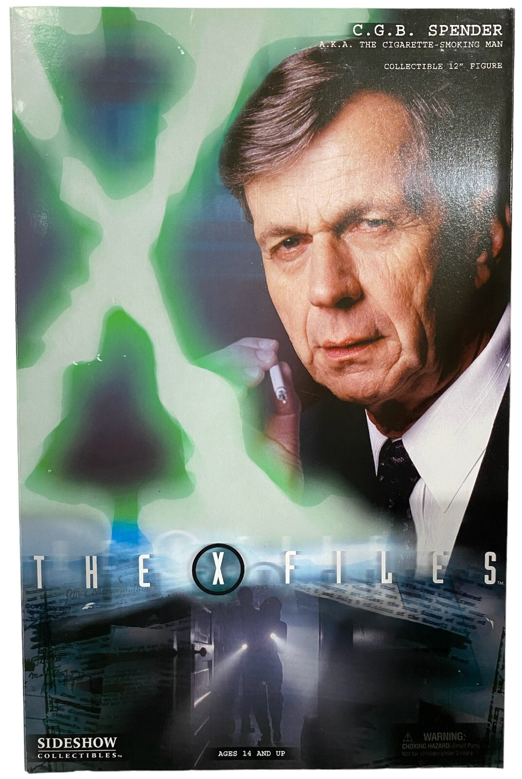 X-ファイル C.G.B.スペンダー　フィギュア　サイドショウ Sideshow X-Files C.G.B. Spender Cigarette Smoking Man 12