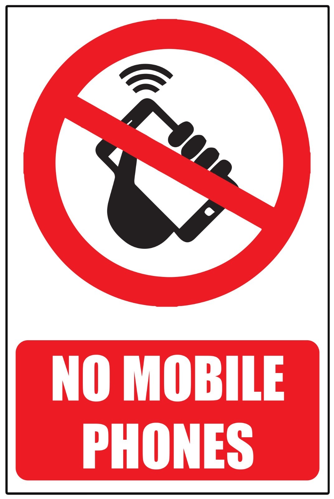 NO Mobile Cell Phones WARNING SAFETY STICKER SIGN window Vinyl glass wall door eBay